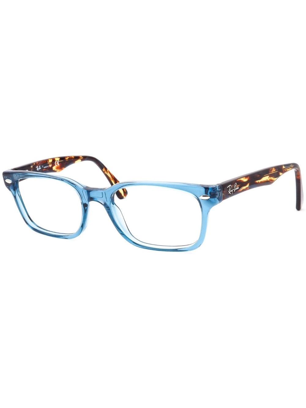 Ray-Ban Eyeglasses RB 5286 8024 Transparent Blue Square Frame 51[]18 135
